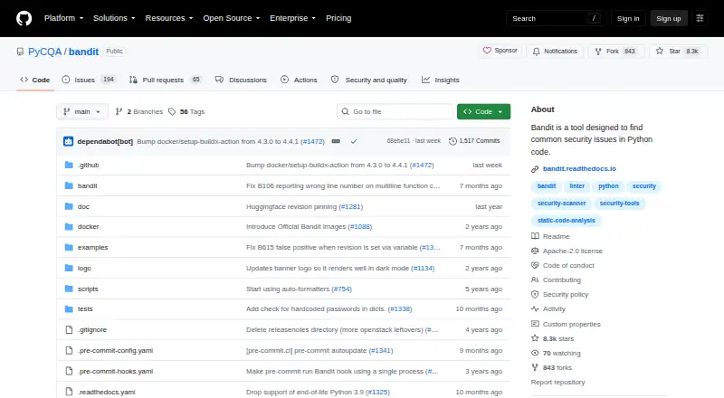 The Bandit homepage