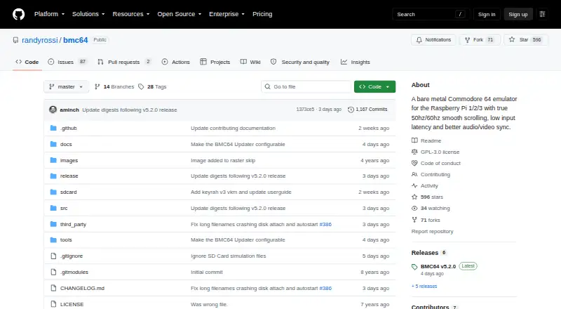 The BMC64 homepage