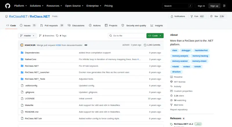 The ReClass.NET homepage