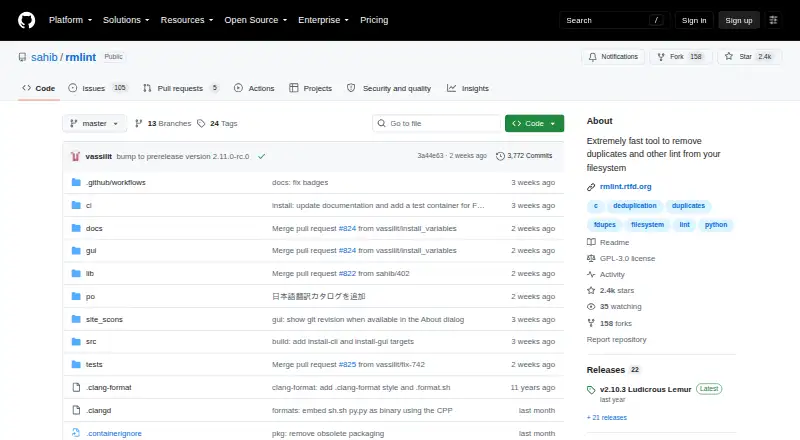 The rmlint homepage