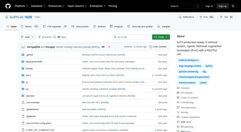 The R2R homepage
