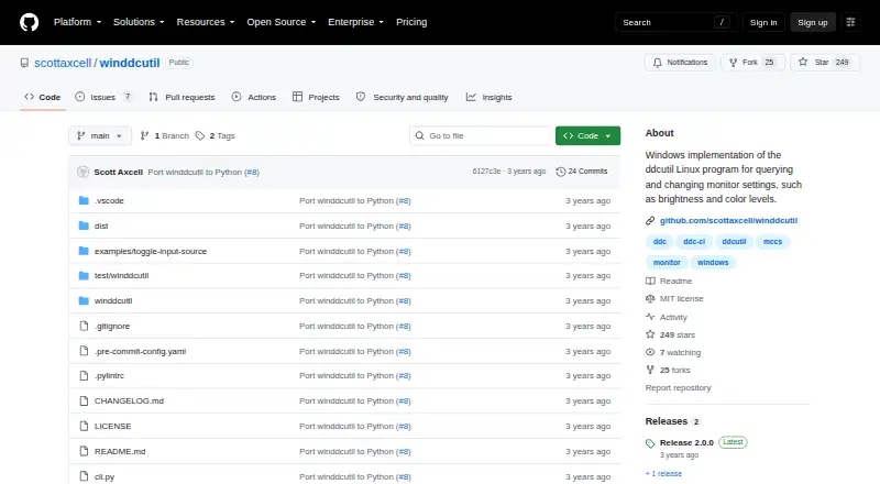 The winddcutil homepage