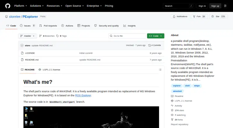 The PExplorer homepage