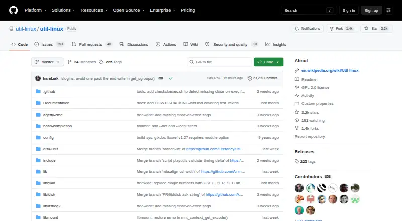 The util-linux homepage