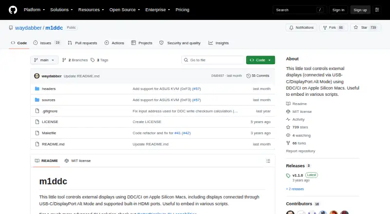The m1ddc homepage