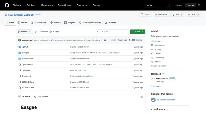 The Essgee homepage