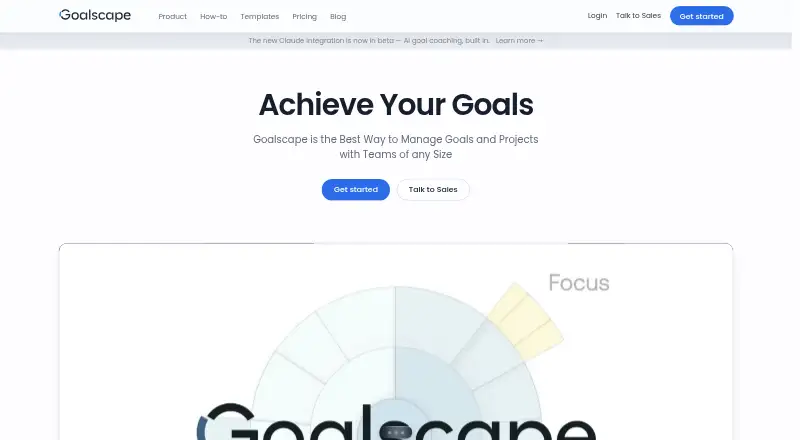 The Goalscape homepage