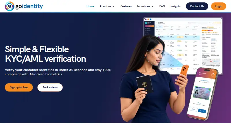 The Goidentity homepage