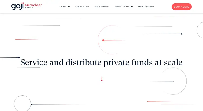 The Goji homepage