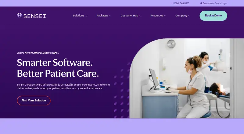The Sensei Cloud homepage