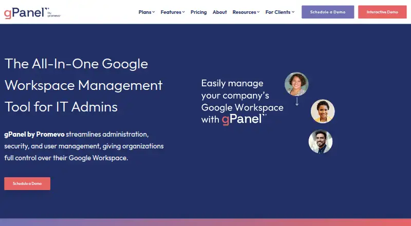 The gPanel homepage