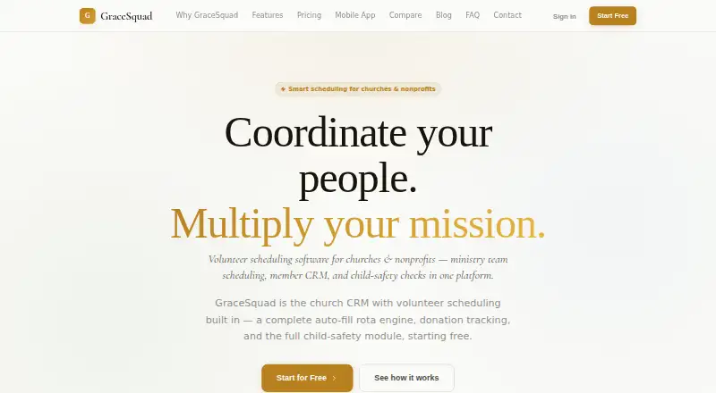 The GraceSquad homepage