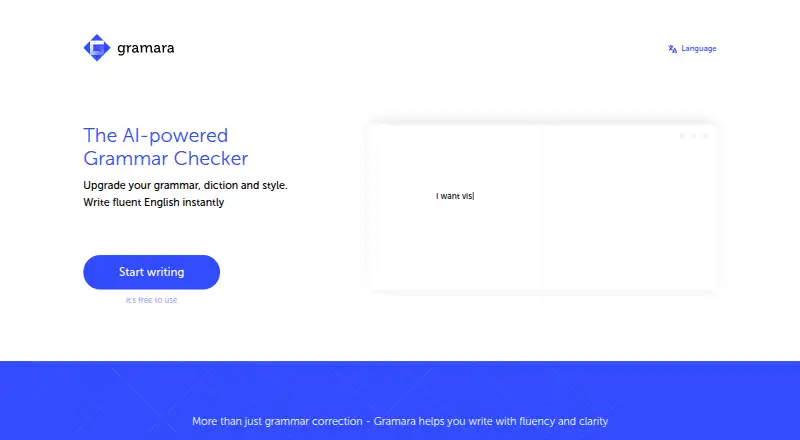 The Gramara homepage