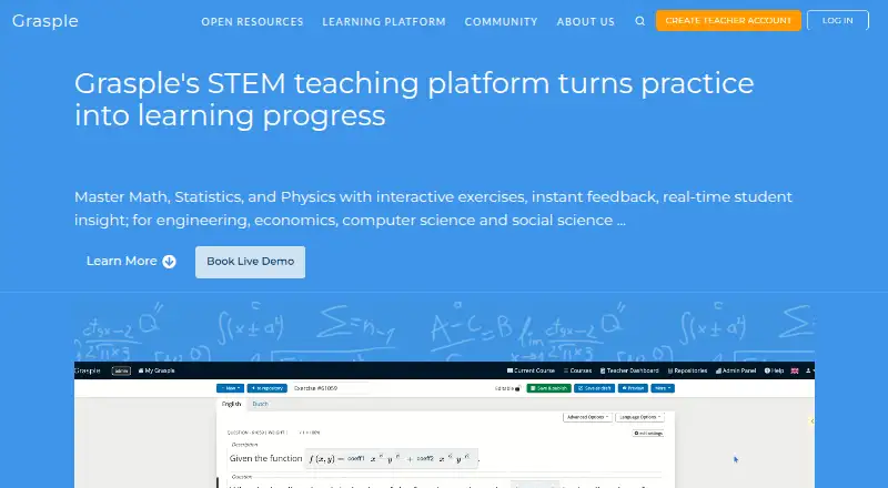 The Grasple homepage