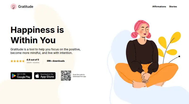 The Gratitude homepage