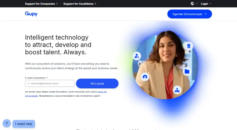 The Gupy Recruitment & Selection homepage