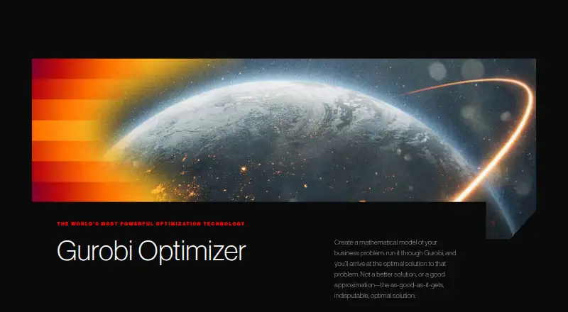The Gurobi Optimizer homepage