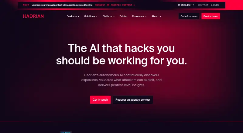 The Hadrian homepage