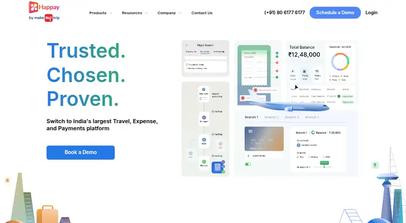 The Happay homepage