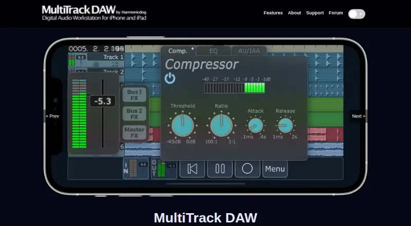 The MultiTrack DAW homepage