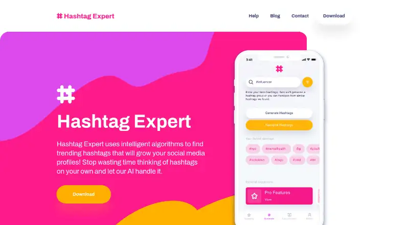 The Hashtag Expert homepage