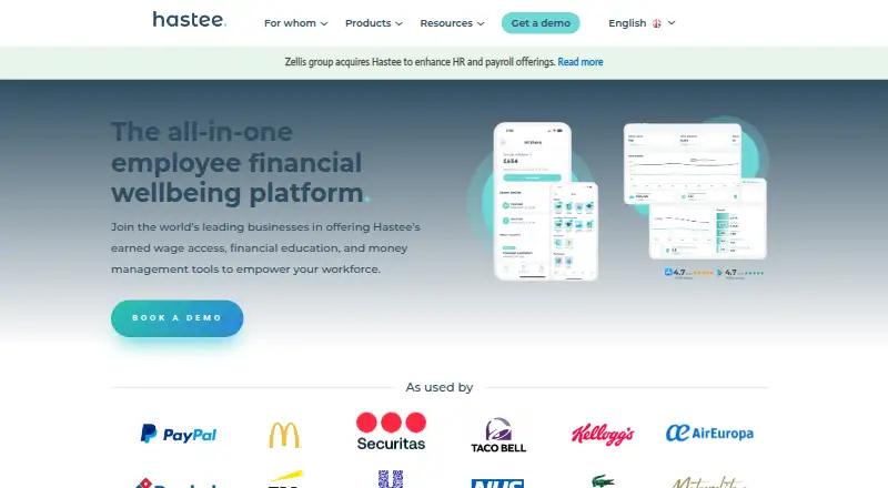 The Hastee homepage