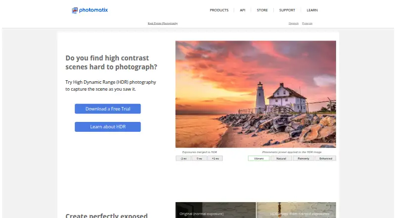 The Photomatix Pro homepage