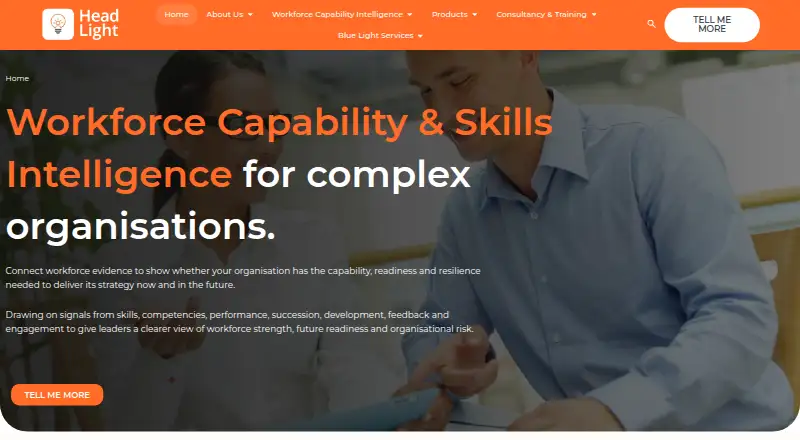 The Talent Cloud homepage