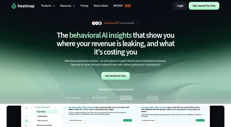 The Heatmap homepage