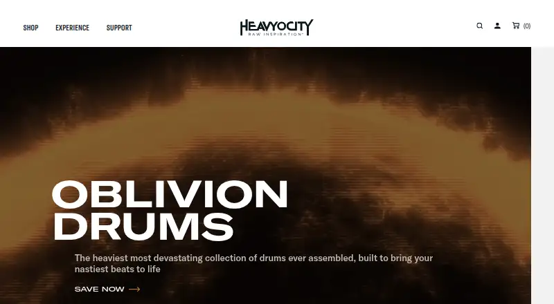 The Heavyocity homepage