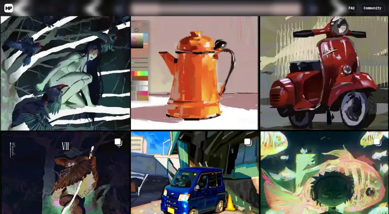 The HEAVYPAINT homepage
