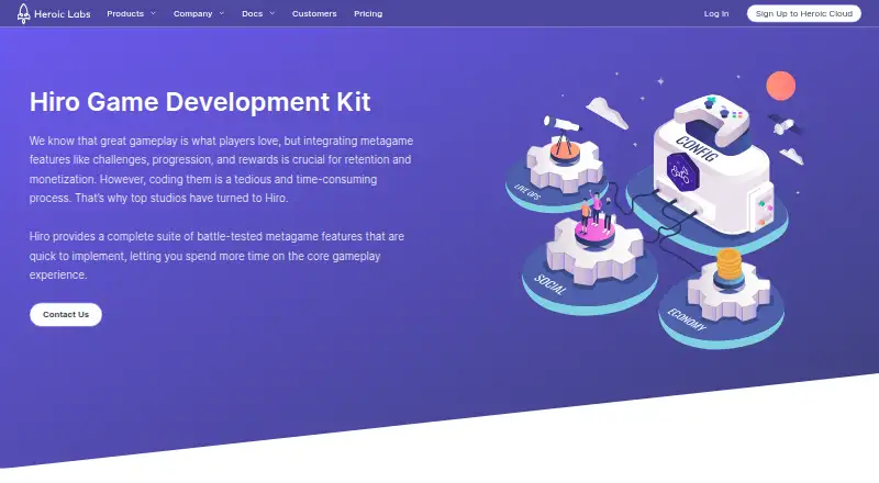 The Hiro homepage