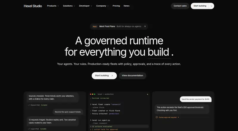 The Hexel homepage
