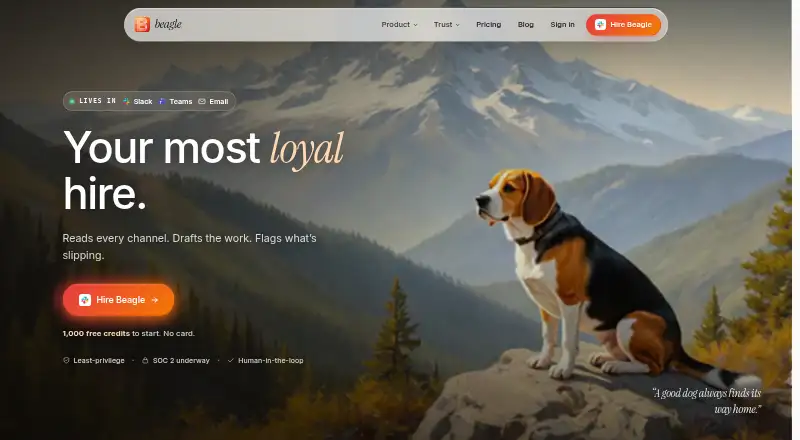 The Beagle homepage