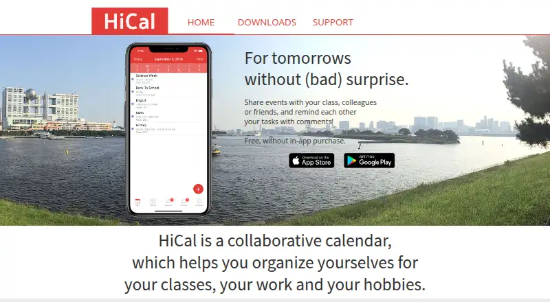 The HiCal homepage