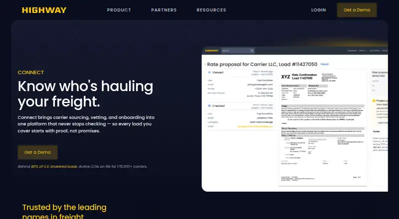 The Highway Connect homepage