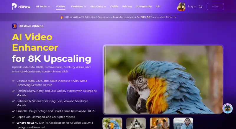 The HitPaw VikPea homepage