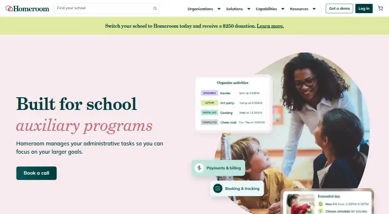 The Homeroom homepage