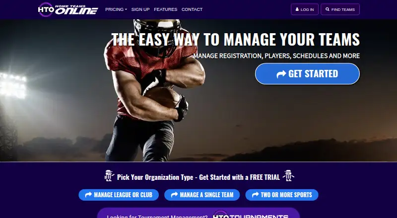 The HomeTeamsONLINE homepage