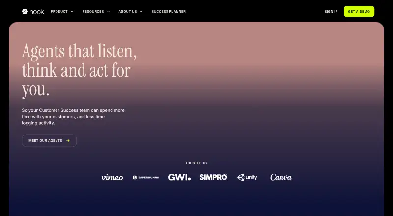 The Hook homepage