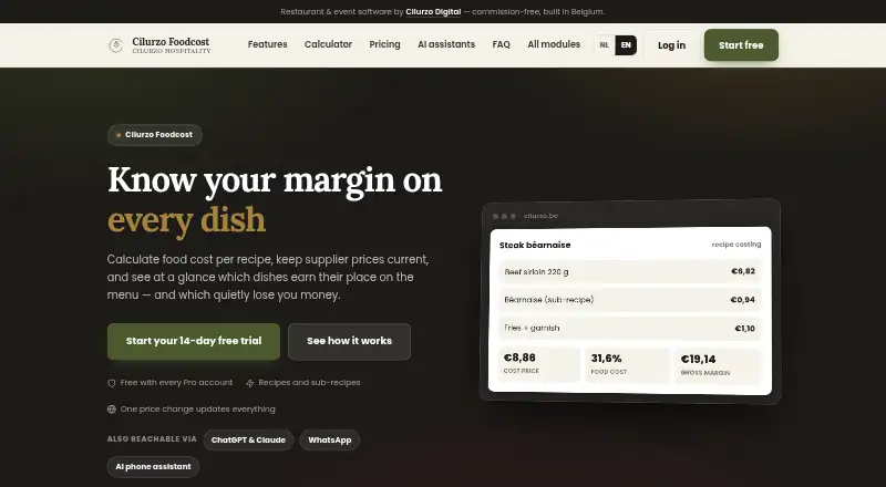 The Cilurzo Foodcost homepage