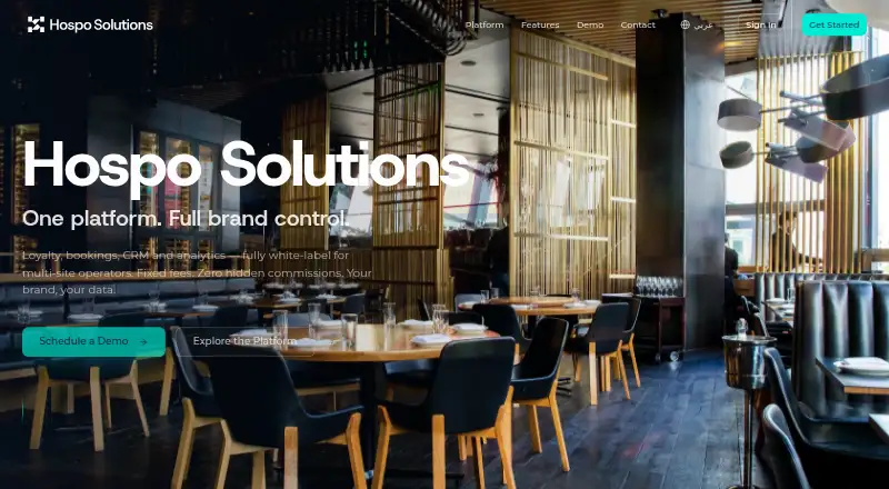 The Hospo Solutions homepage