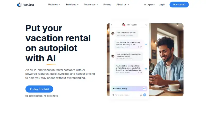 The Hostex homepage