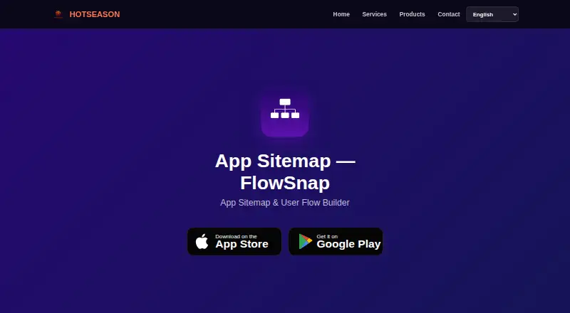 The FlowSnap homepage
