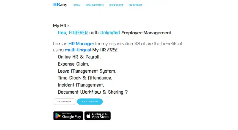The HR.my homepage