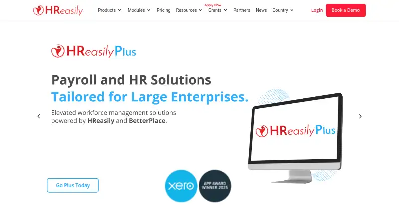 The HReasily homepage