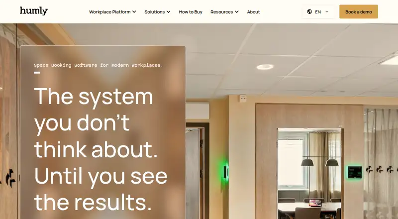 The Humly Workplace homepage
