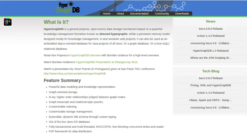 The HyperGraphDB homepage