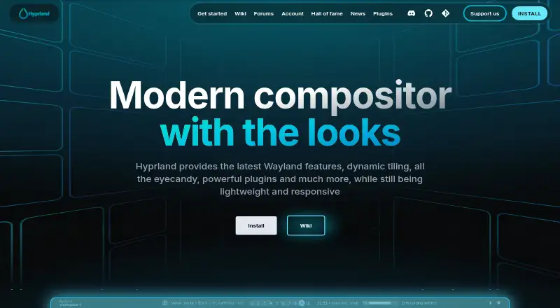 The Hyprland homepage