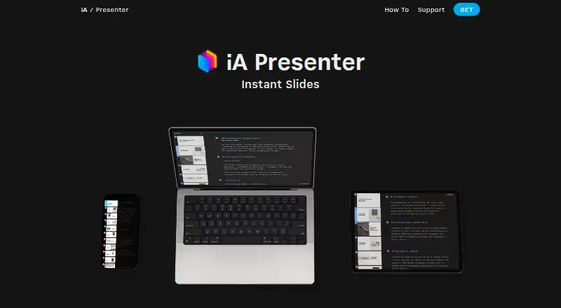 The iA Presenter homepage